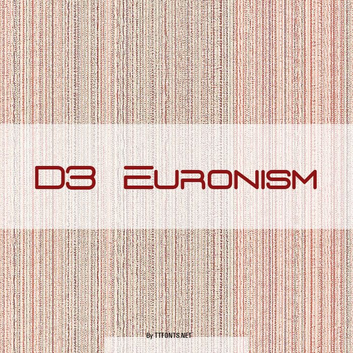 D3 Euronism example